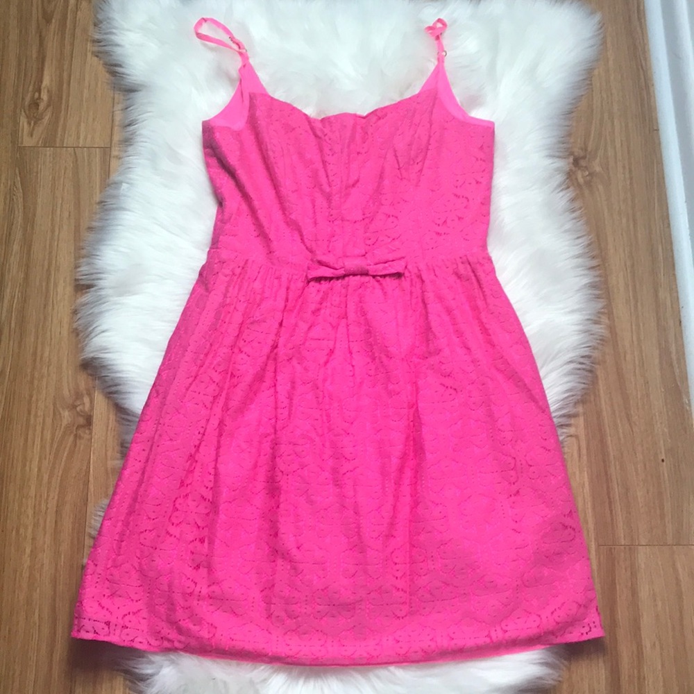 Lilly Pulitzer pink lace dress sz 6